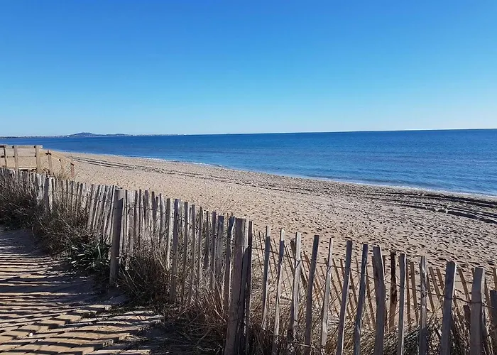 Face A La Mer, Superbe Climatise Au Rdc D'une Maison, Classe 4 Etoiles, 5 Couchages -wifi-portiragnes Lxbfm32 Appartement
